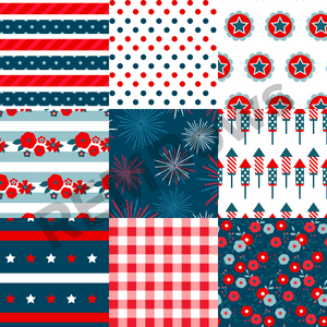 4th of July Patchwork Custom Items