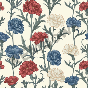 Red, White, & Blue Carnations Custom Items
