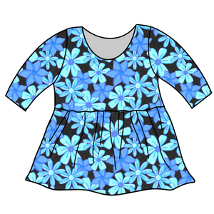 Blue Handdrawn Floral Custom Items
