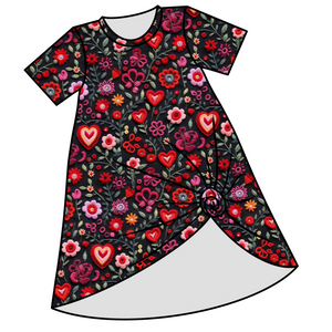 Valentines Embroidery Floral