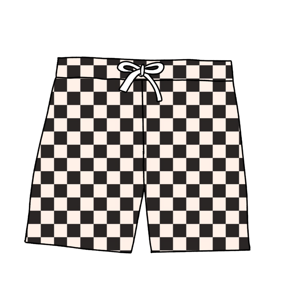 Black/Cream Checkers Custom Items