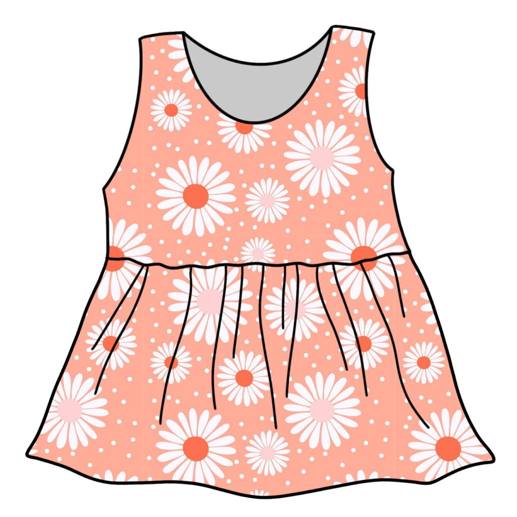 Floral on Coral Clothing (and Coordinate)
