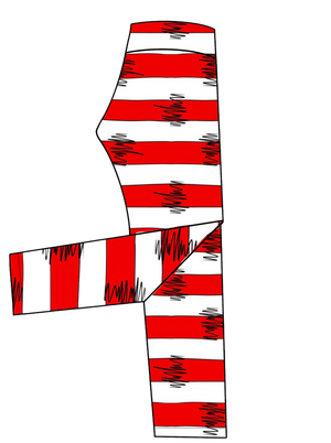 Red & White Stripe (multiple clothing options)