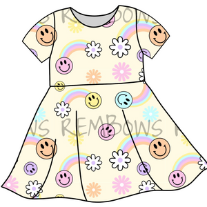 Bright Rainbows and Smiley Faces Clothing